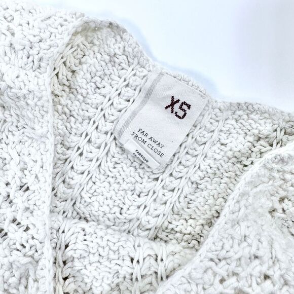 Far Away From Close anthropologie cream knit tunic XS - Picture 5 of 9